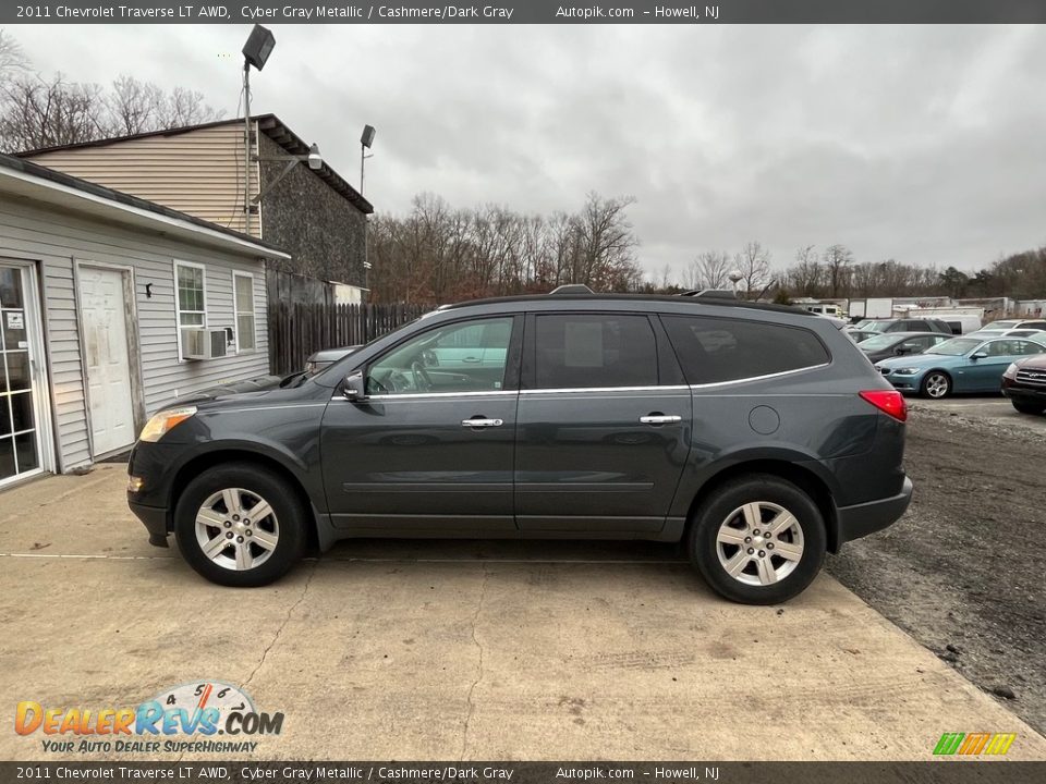 2011 Chevrolet Traverse LT AWD Cyber Gray Metallic / Cashmere/Dark Gray Photo #11