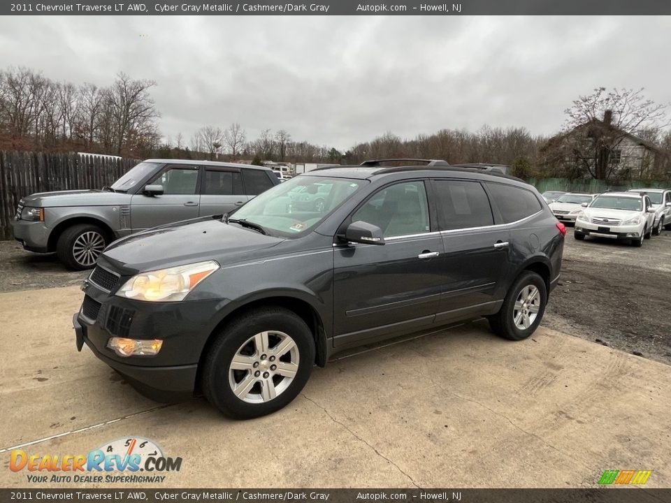 2011 Chevrolet Traverse LT AWD Cyber Gray Metallic / Cashmere/Dark Gray Photo #12