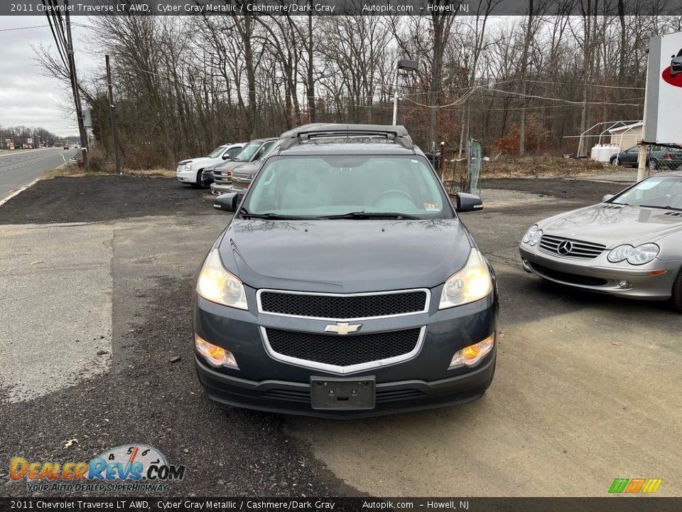 2011 Chevrolet Traverse LT AWD Cyber Gray Metallic / Cashmere/Dark Gray Photo #14