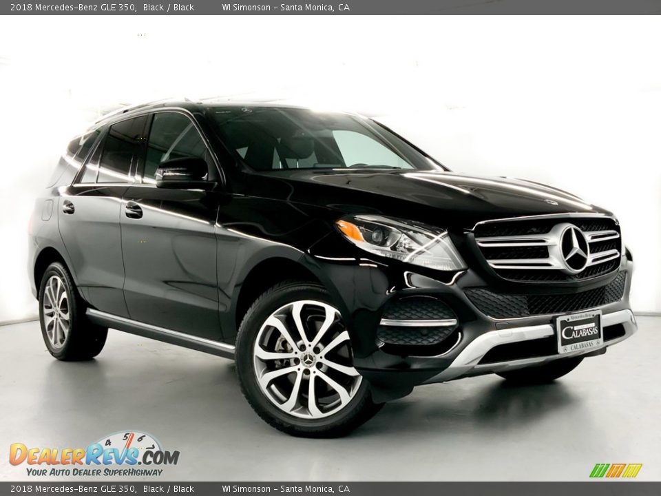 2018 Mercedes-Benz GLE 350 Black / Black Photo #2