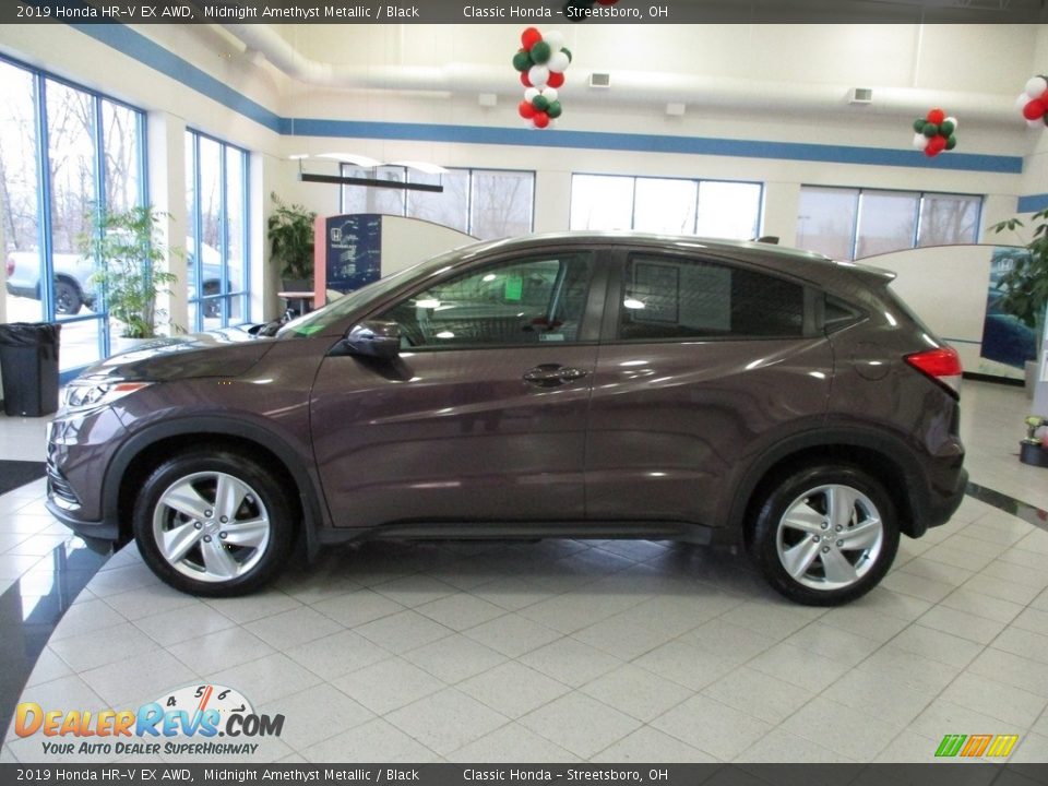 2019 Honda HR-V EX AWD Midnight Amethyst Metallic / Black Photo #10