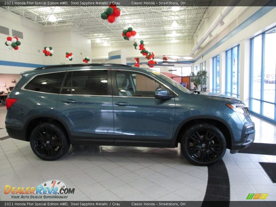 2021 Honda Pilot Special Edition AWD Steel Sapphire Metallic / Gray Photo #4