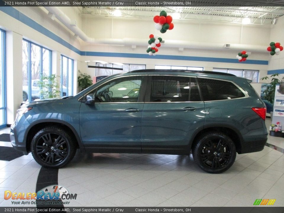 2021 Honda Pilot Special Edition AWD Steel Sapphire Metallic / Gray Photo #10