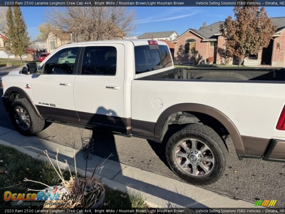 2020 Ram 2500 Laramie Longhorn Crew Cab 4x4 Bright White / Mountain Brown/Light Mountain Brown Photo #1