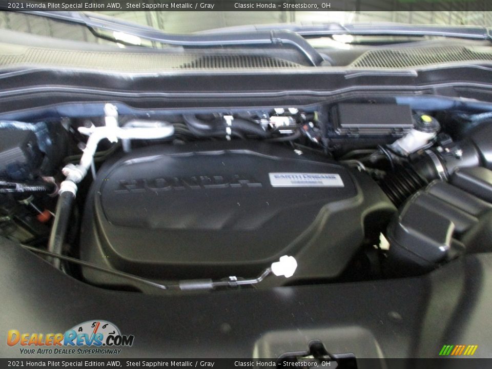 2021 Honda Pilot Special Edition AWD Steel Sapphire Metallic / Gray Photo #13