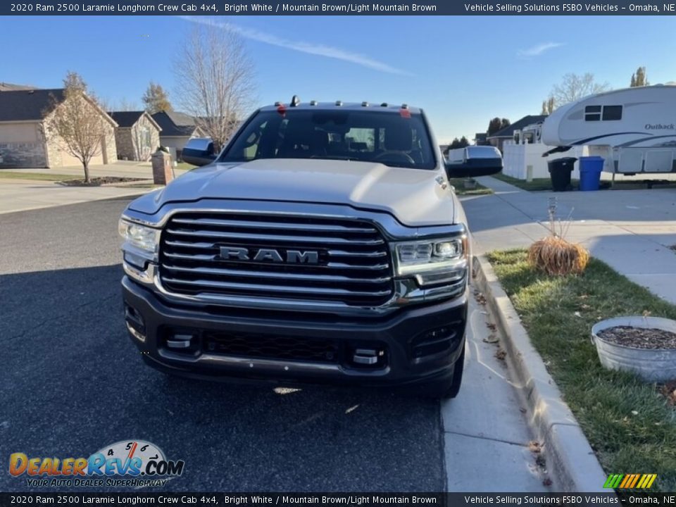 2020 Ram 2500 Laramie Longhorn Crew Cab 4x4 Bright White / Mountain Brown/Light Mountain Brown Photo #10