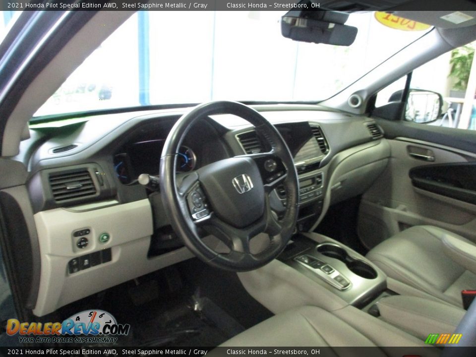 2021 Honda Pilot Special Edition AWD Steel Sapphire Metallic / Gray Photo #29