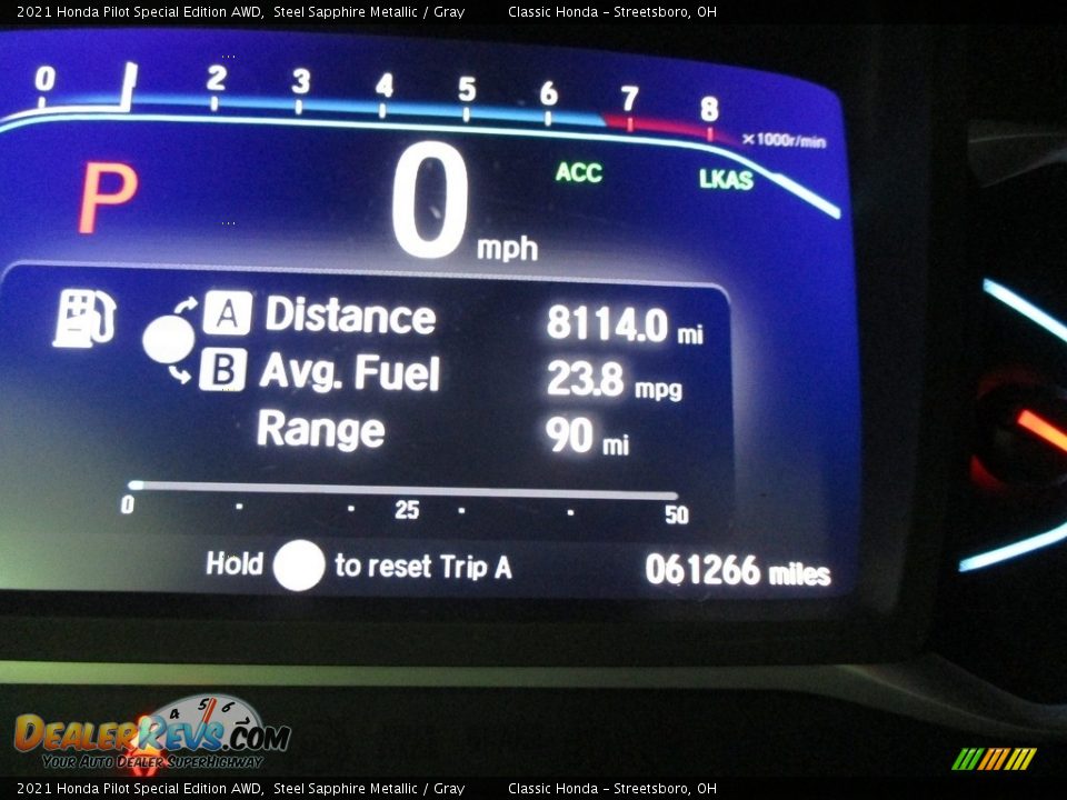 2021 Honda Pilot Special Edition AWD Steel Sapphire Metallic / Gray Photo #35