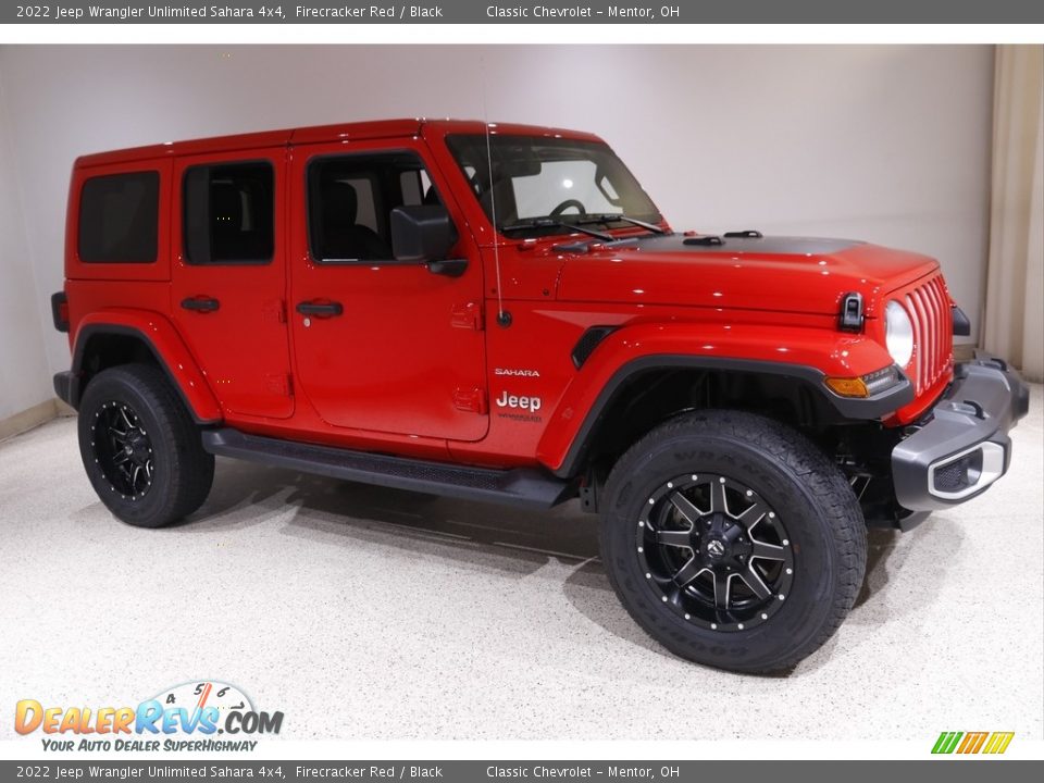 2022 Jeep Wrangler Unlimited Sahara 4x4 Firecracker Red / Black Photo #1