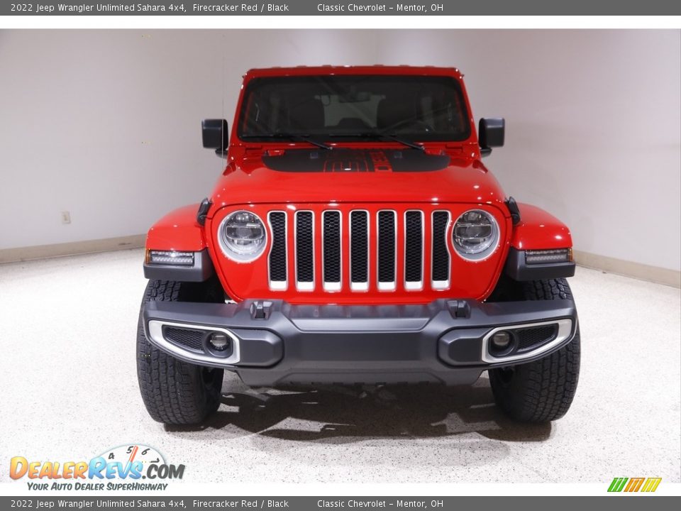 2022 Jeep Wrangler Unlimited Sahara 4x4 Firecracker Red / Black Photo #2