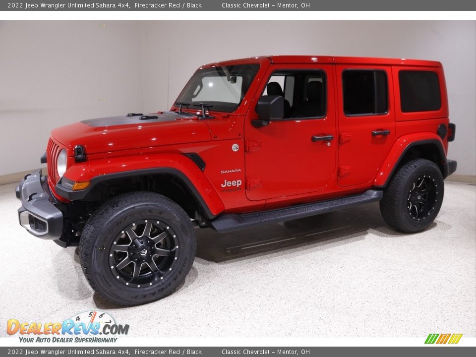 2022 Jeep Wrangler Unlimited Sahara 4x4 Firecracker Red / Black Photo #3