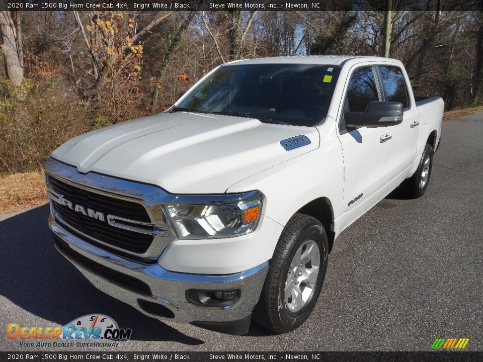 2020 Ram 1500 Big Horn Crew Cab 4x4 Bright White / Black Photo #2