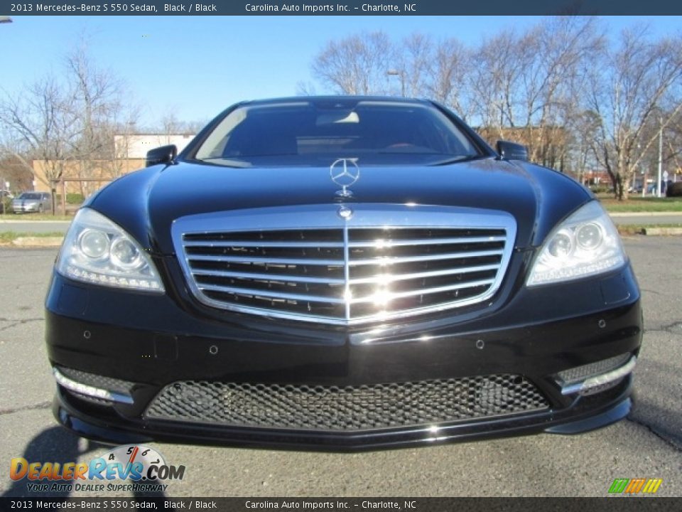 2013 Mercedes-Benz S 550 Sedan Black / Black Photo #4