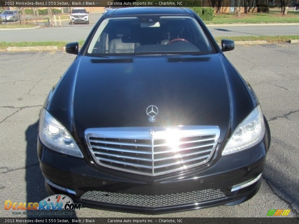 2013 Mercedes-Benz S 550 Sedan Black / Black Photo #5