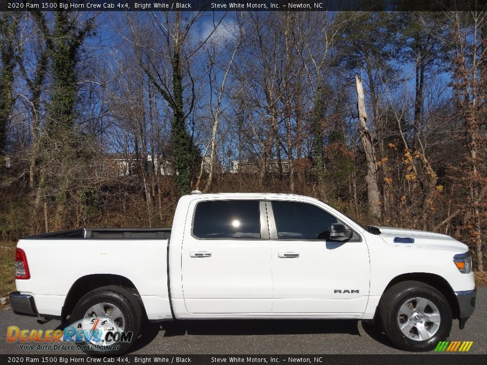 2020 Ram 1500 Big Horn Crew Cab 4x4 Bright White / Black Photo #5