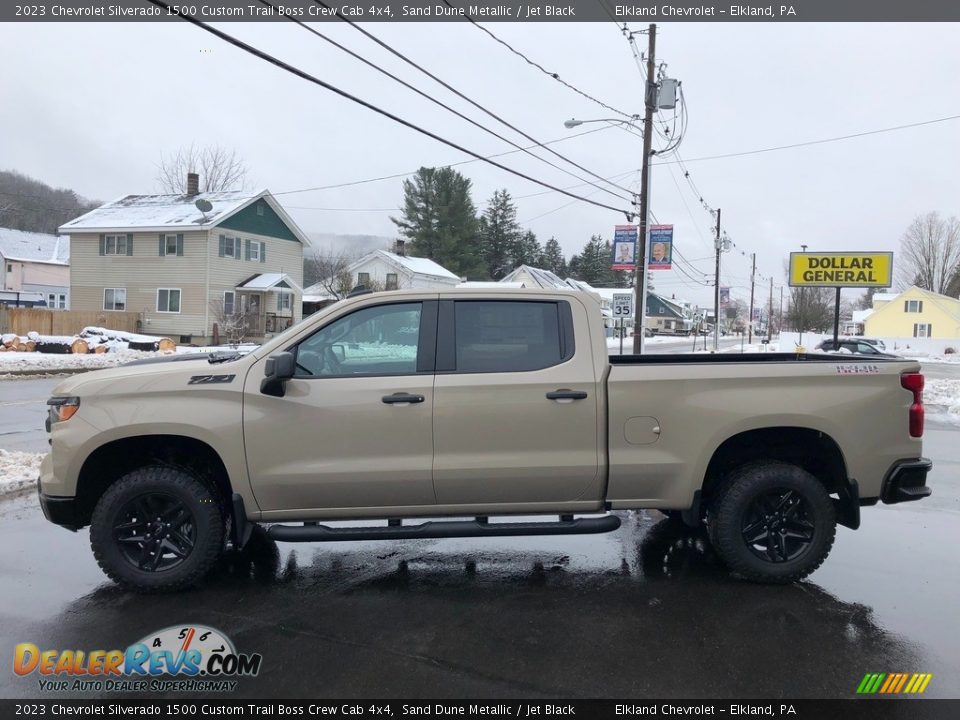 2023 Chevrolet Silverado 1500 Custom Trail Boss Crew Cab 4x4 Sand Dune Metallic / Jet Black Photo #6