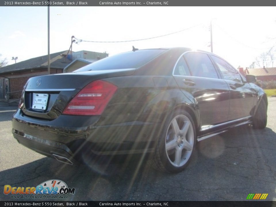 2013 Mercedes-Benz S 550 Sedan Black / Black Photo #10