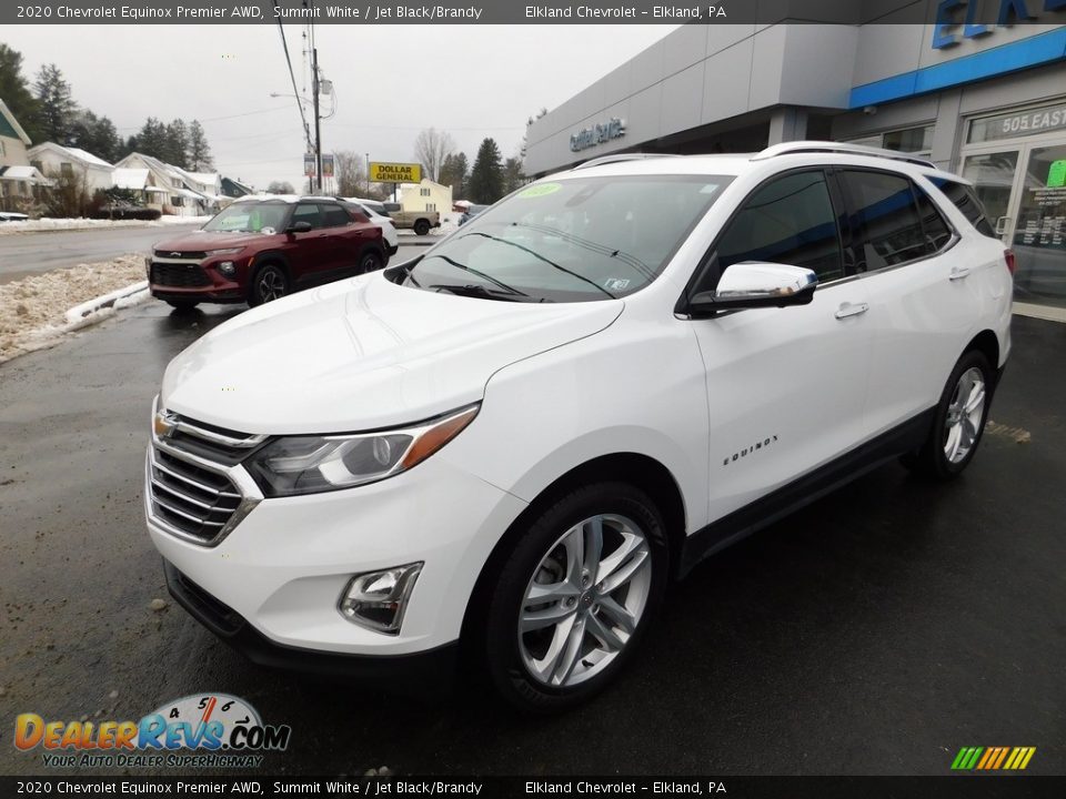 2020 Chevrolet Equinox Premier AWD Summit White / Jet Black/Brandy Photo #2