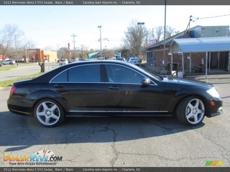 2013 Mercedes-Benz S 550 Sedan Black / Black Photo #11