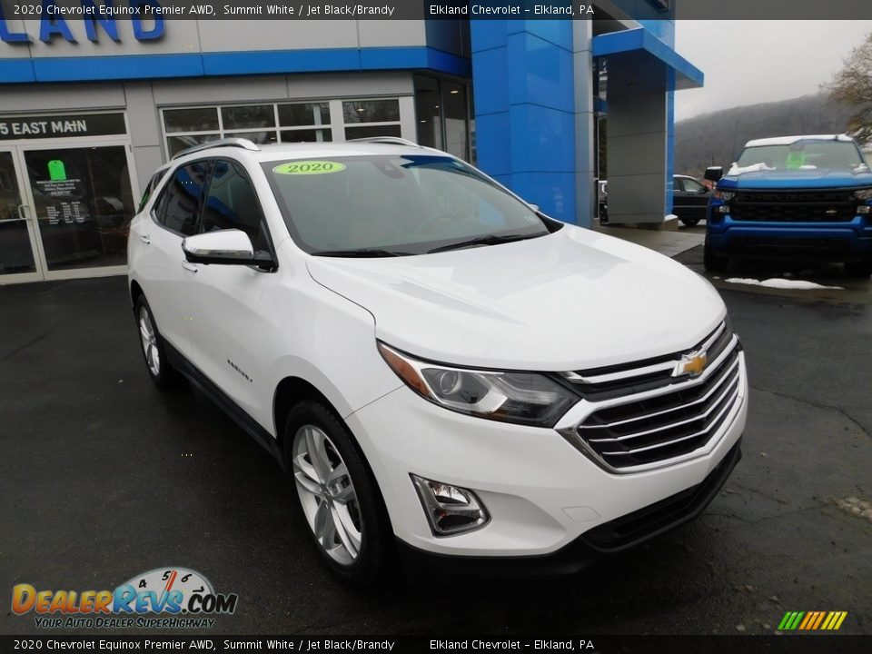 2020 Chevrolet Equinox Premier AWD Summit White / Jet Black/Brandy Photo #4