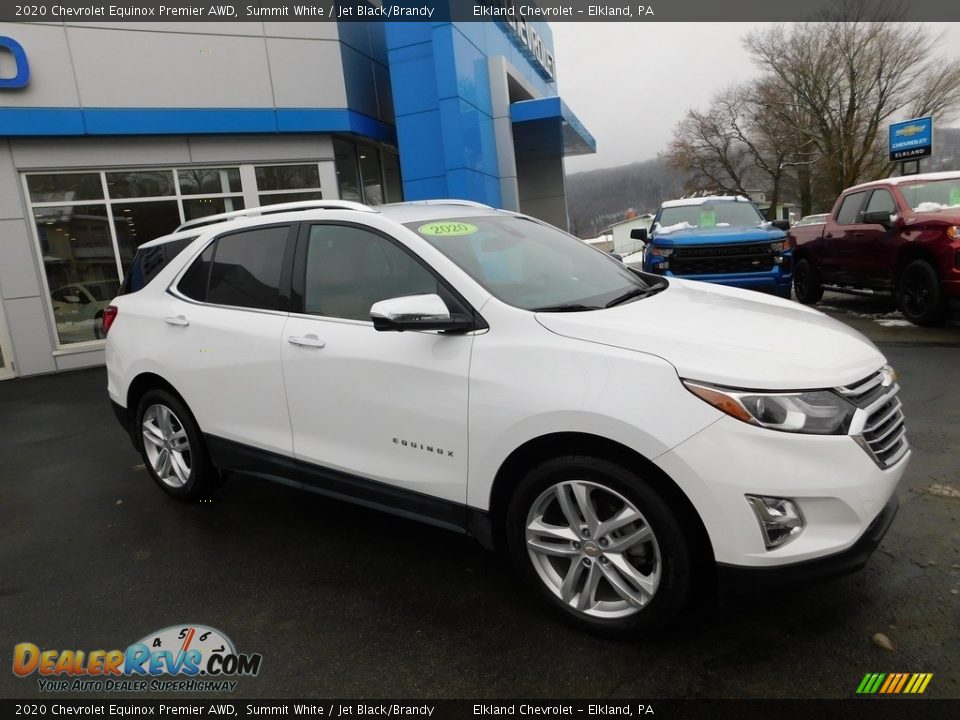 2020 Chevrolet Equinox Premier AWD Summit White / Jet Black/Brandy Photo #5