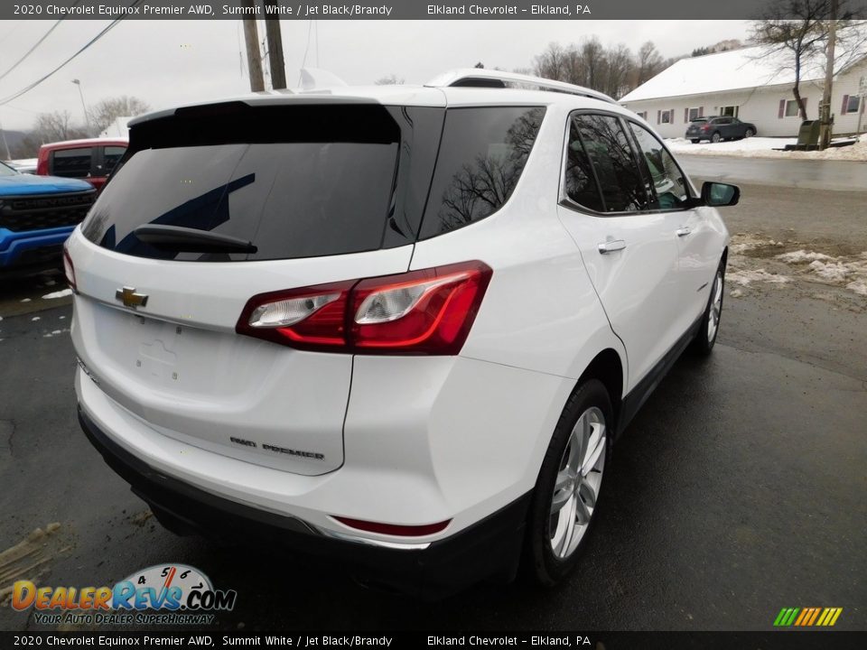 2020 Chevrolet Equinox Premier AWD Summit White / Jet Black/Brandy Photo #8