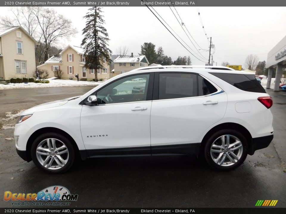 2020 Chevrolet Equinox Premier AWD Summit White / Jet Black/Brandy Photo #12