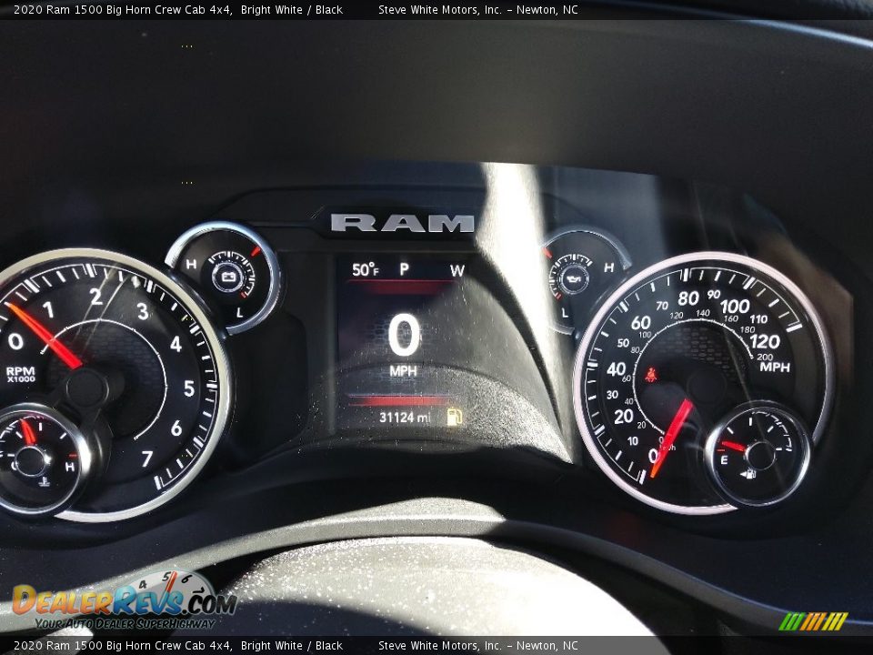 2020 Ram 1500 Big Horn Crew Cab 4x4 Bright White / Black Photo #21
