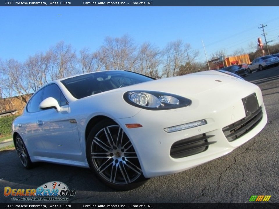 2015 Porsche Panamera White / Black Photo #2