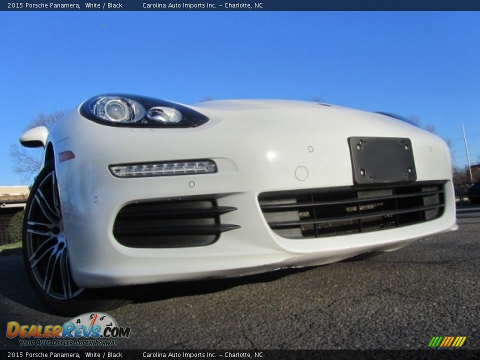 2015 Porsche Panamera White / Black Photo #3