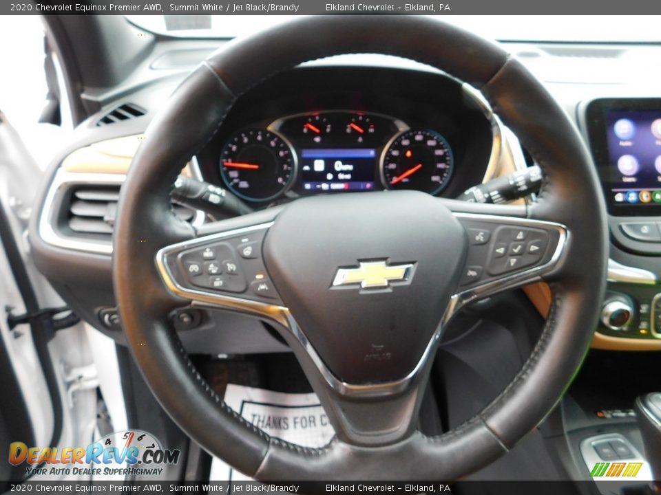 2020 Chevrolet Equinox Premier AWD Summit White / Jet Black/Brandy Photo #23