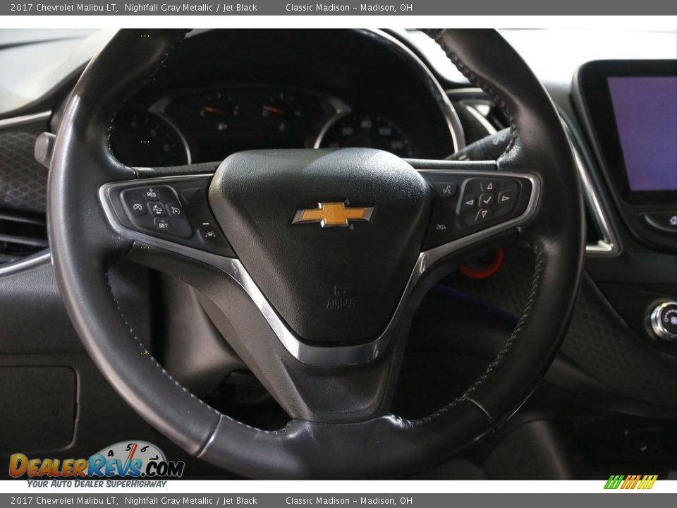 2017 Chevrolet Malibu LT Nightfall Gray Metallic / Jet Black Photo #7