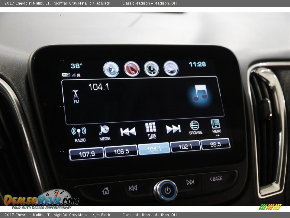 2017 Chevrolet Malibu LT Nightfall Gray Metallic / Jet Black Photo #10