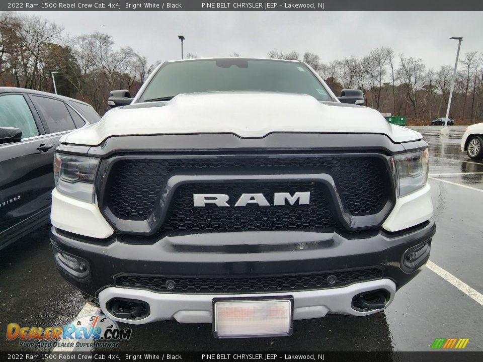 2022 Ram 1500 Rebel Crew Cab 4x4 Bright White / Black Photo #2