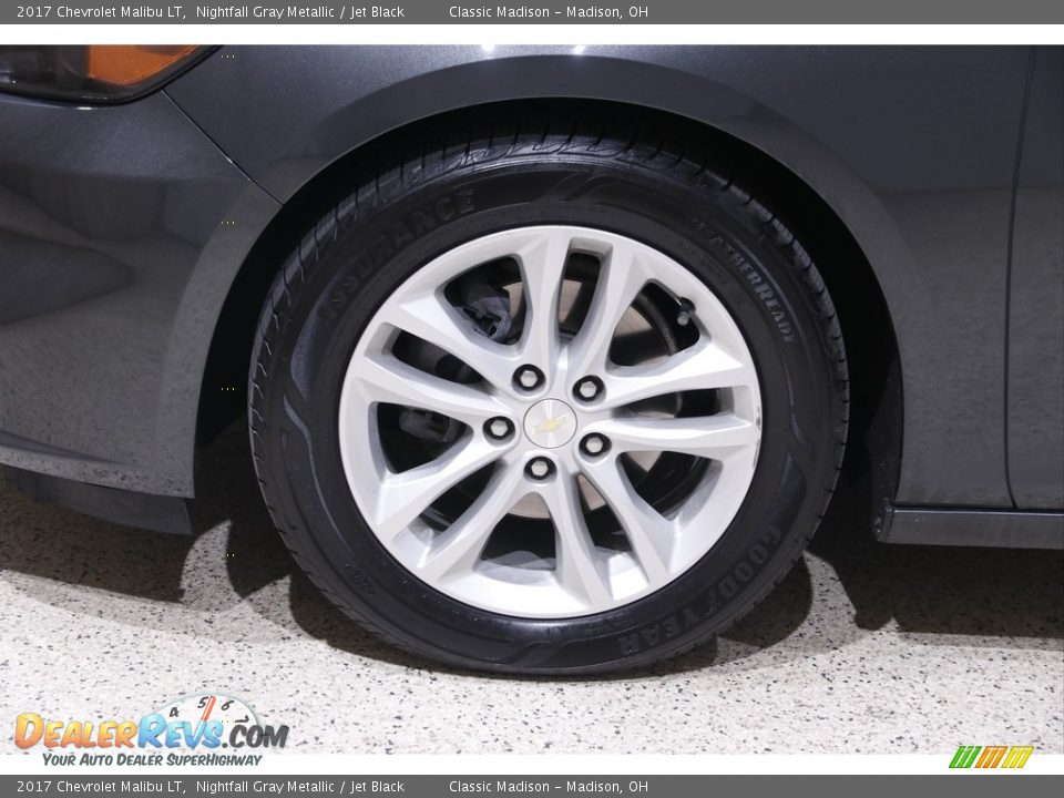 2017 Chevrolet Malibu LT Nightfall Gray Metallic / Jet Black Photo #20