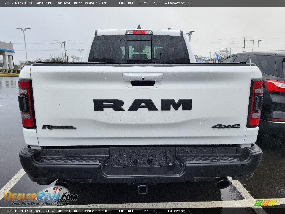 2022 Ram 1500 Rebel Crew Cab 4x4 Bright White / Black Photo #7