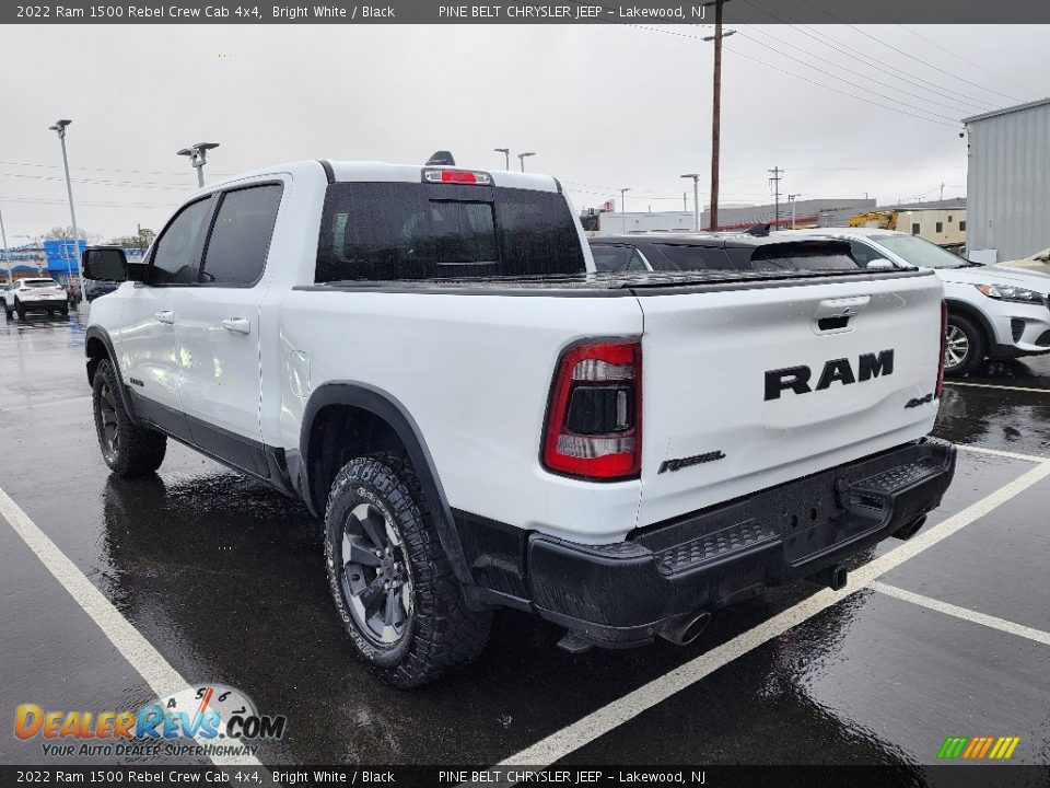 2022 Ram 1500 Rebel Crew Cab 4x4 Bright White / Black Photo #8