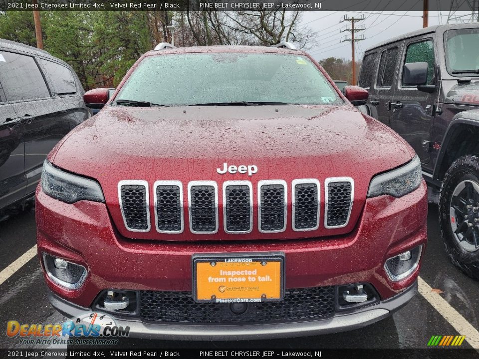 2021 Jeep Cherokee Limited 4x4 Velvet Red Pearl / Black Photo #2
