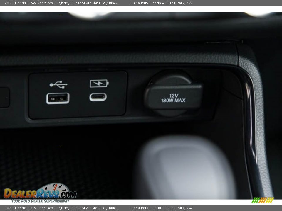 2023 Honda CR-V Sport AWD Hybrid Lunar Silver Metallic / Black Photo #23