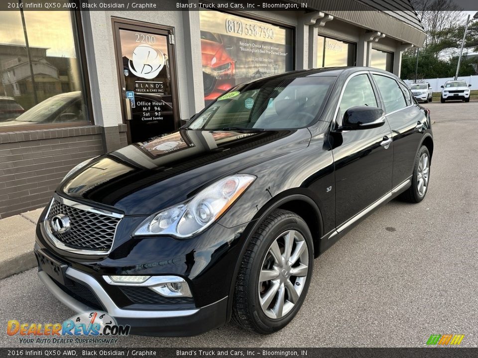 2016 Infiniti QX50 AWD Black Obsidian / Graphite Photo #2