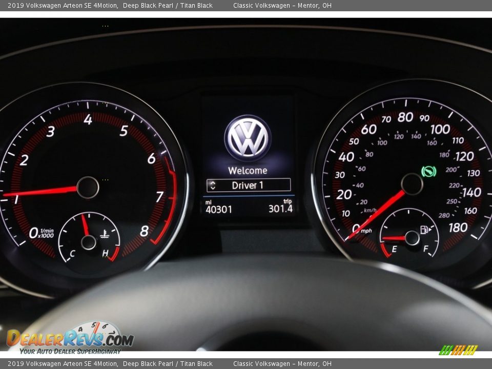 2019 Volkswagen Arteon SE 4Motion Gauges Photo #8