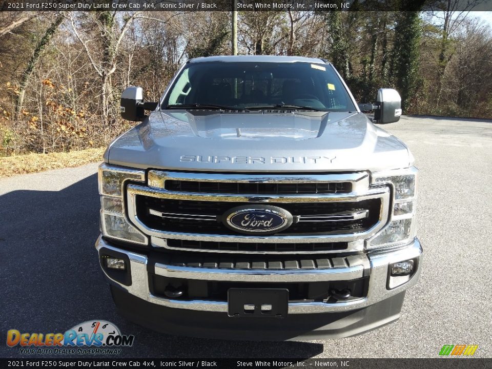 2021 Ford F250 Super Duty Lariat Crew Cab 4x4 Iconic Silver / Black Photo #3