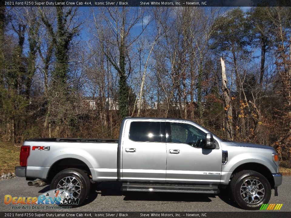 Iconic Silver 2021 Ford F250 Super Duty Lariat Crew Cab 4x4 Photo #5