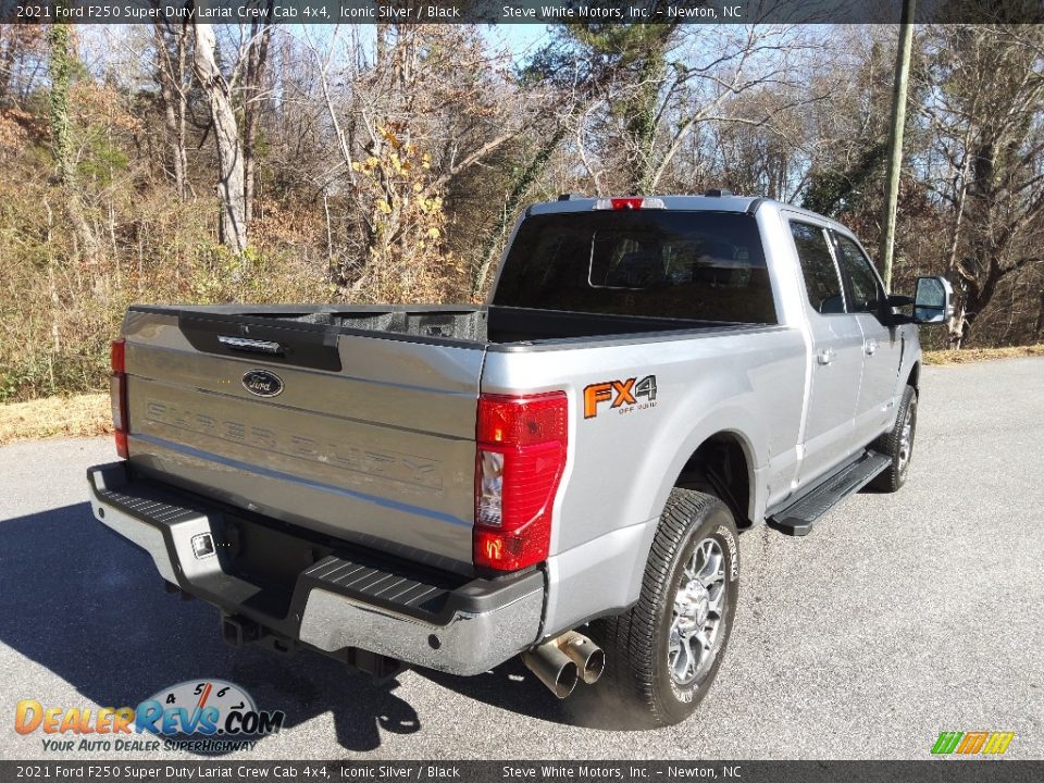 2021 Ford F250 Super Duty Lariat Crew Cab 4x4 Iconic Silver / Black Photo #6