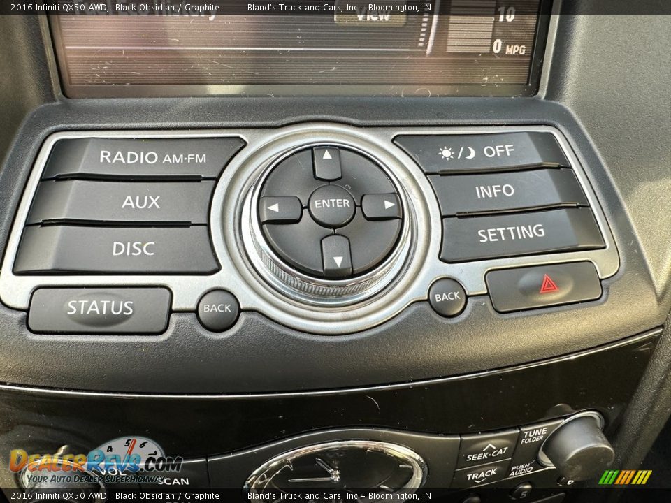 2016 Infiniti QX50 AWD Black Obsidian / Graphite Photo #21