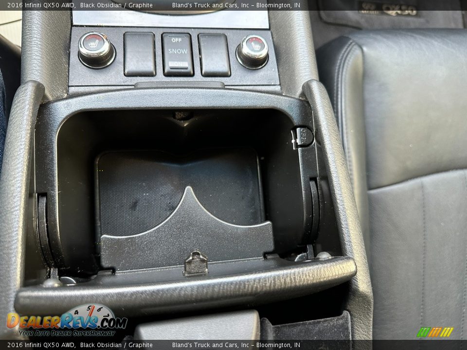 2016 Infiniti QX50 AWD Black Obsidian / Graphite Photo #27