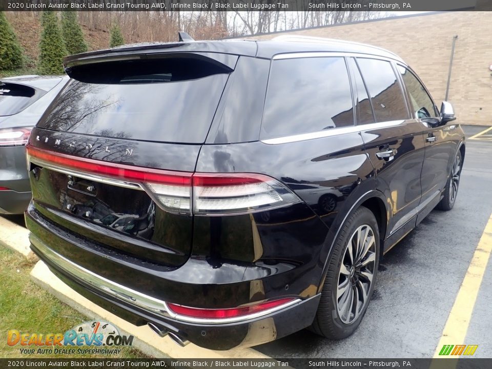 2020 Lincoln Aviator Black Label Grand Touring AWD Infinite Black / Black Label Luggage Tan Photo #4