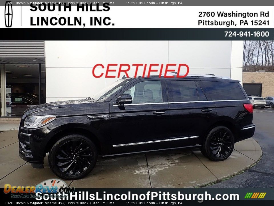 2020 Lincoln Navigator Reserve 4x4 Infinite Black / Medium Slate Photo #1