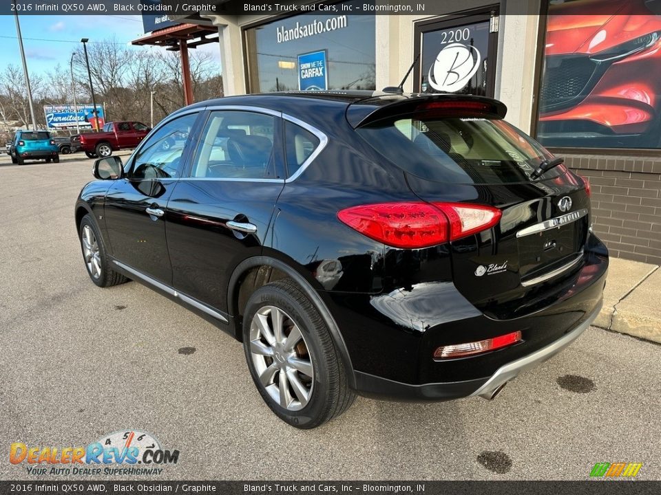 2016 Infiniti QX50 AWD Black Obsidian / Graphite Photo #36