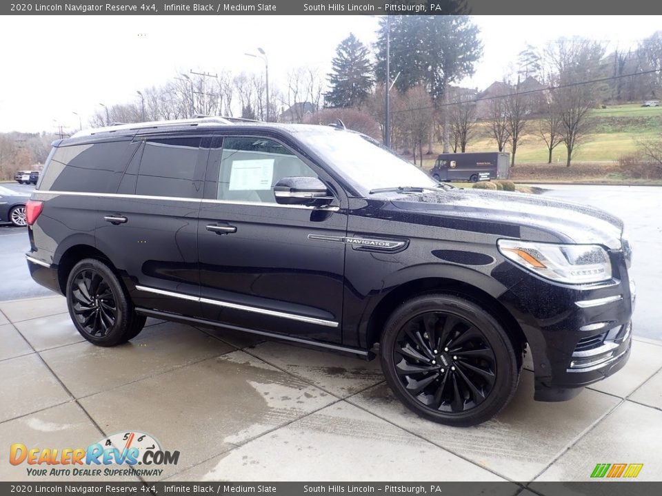 2020 Lincoln Navigator Reserve 4x4 Infinite Black / Medium Slate Photo #7